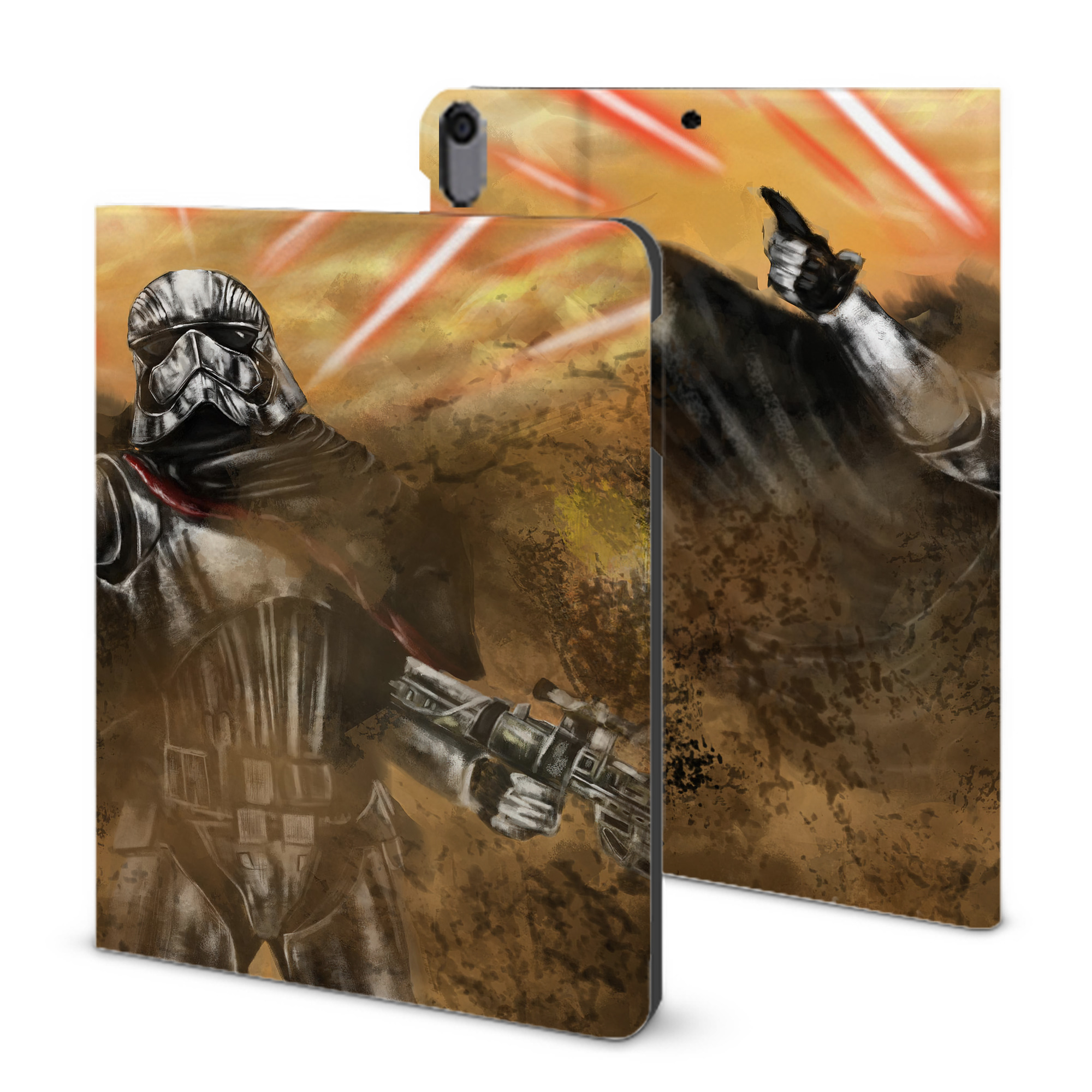 （画像用） スター・ウォーズ Star Wars IPad ケース ブック型 PUレザー TPU 耐衝撃 軽量 薄型 ペン収納なし 全面保護 IPad 各モデル対応